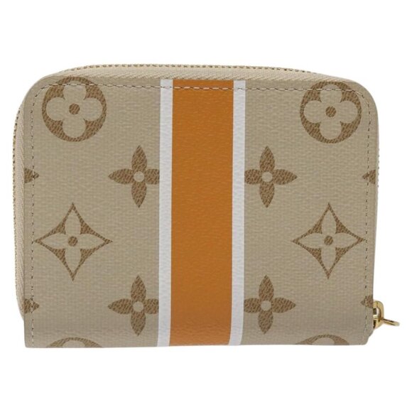 LOUIS VUITTON Monogram Monopanam Zippy Coin Purse Beige M82691 LV Auth BD1311AM - Picture 3 of 16